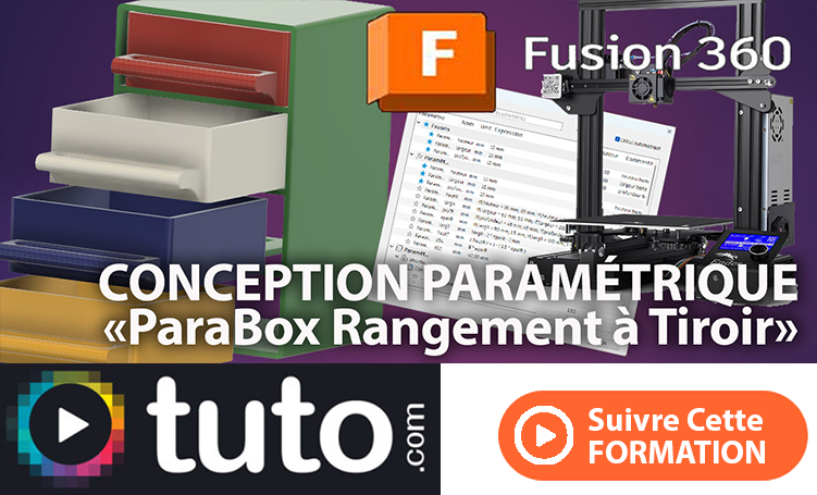 tuto pour apprendre la conception parametrique excel avec fusion 360