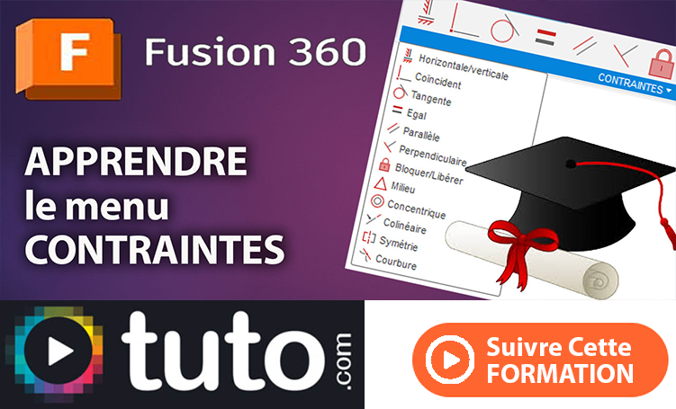 tuto pour apprendre le menu contraintes de fusion 360