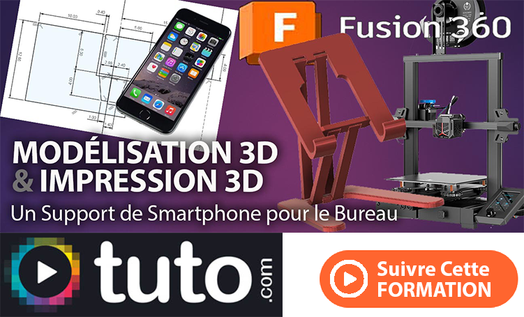 tuto support de smartphone pour impression 3d avec fusion 360