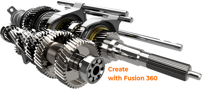 Fusion 360 free 5-speed gearbox project